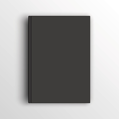 Blank book, textbook, booklet or notebook mockup for design and branding.