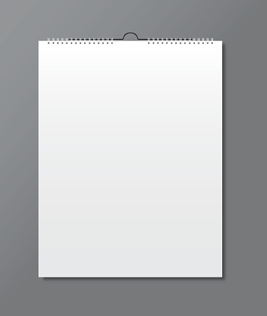 Blank calendar, card design