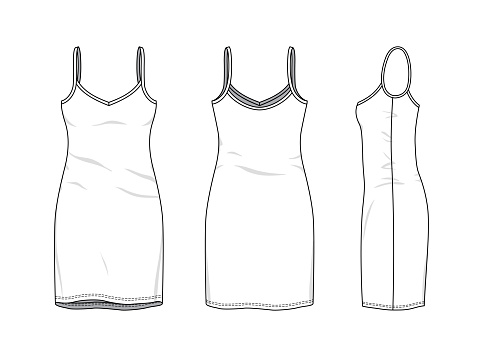 Blank Clothing Templates Stock Illustration - Download Image Now - iStock