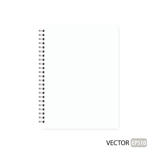 Blank isolated notepad vector. vector art illustration