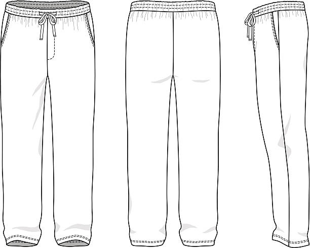 Outline Sweatpants Template