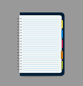 Opened Blank Notebook