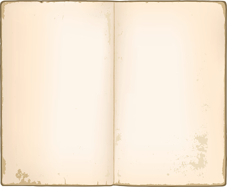 Blank pages in old notebook