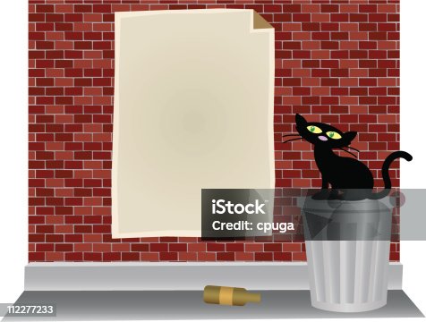 istock Blank Poster in Alley 112277233