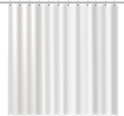 Blank shower curtains mock up to show your design