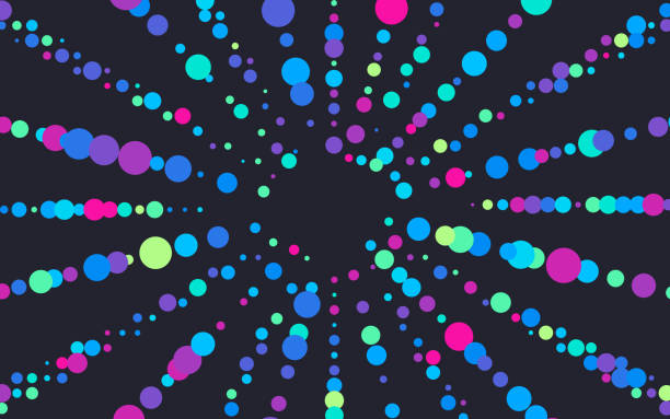 blast dot linien tie dye hintergrund abstrakt - supernova stock-grafiken, -clipart, -cartoons und -symbole