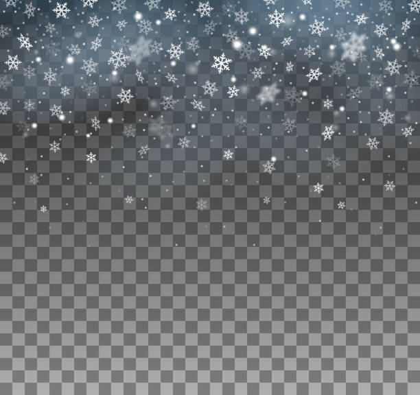 фон метели - снегопад stock illustrations