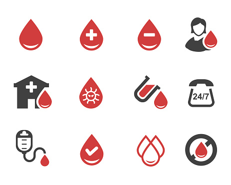 Vector illustration of Blood donation vector