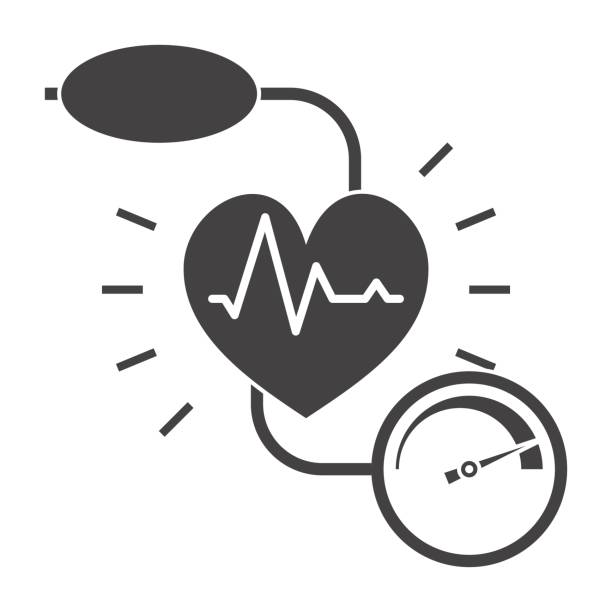 ilustrações, clipart, desenhos animados e ícones de ícone de pressão - hipertensão
