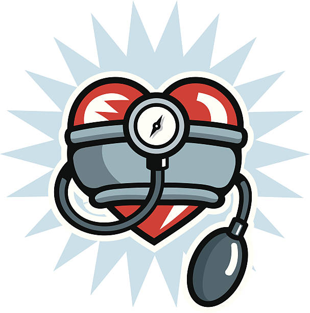 blood pressure - blood pressure manometers stock illustrations, clip art, c...
