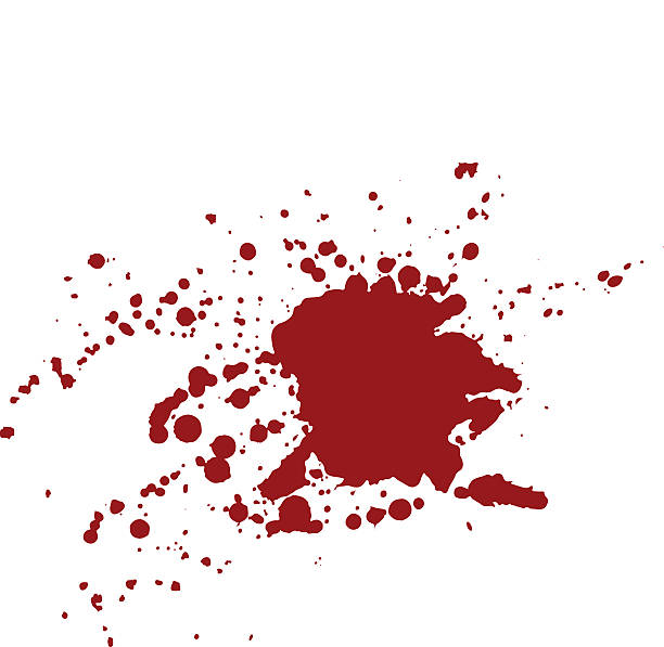 bildbanksillustrationer, clip art samt tecknat material och ikoner med blood stains isolated on white background - blood splatter