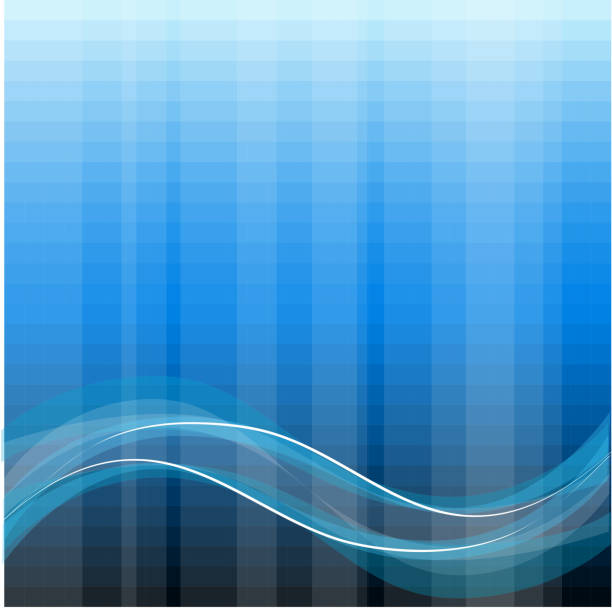 Blue abstract background vector art illustration