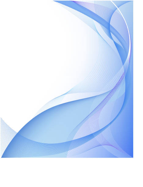 Blue abstract composition vector art illustration