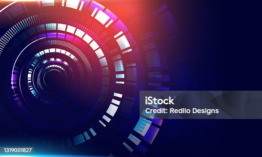 istock blue Abstract Technology Circuit Board Background stock illustration 1319001827