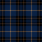 Blue, black and brown Scottish tartan plaid seamless textile pattern background.