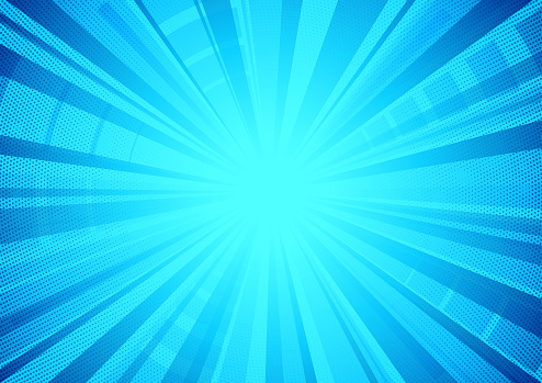 bright blue exploding star textured surface background vector illustration