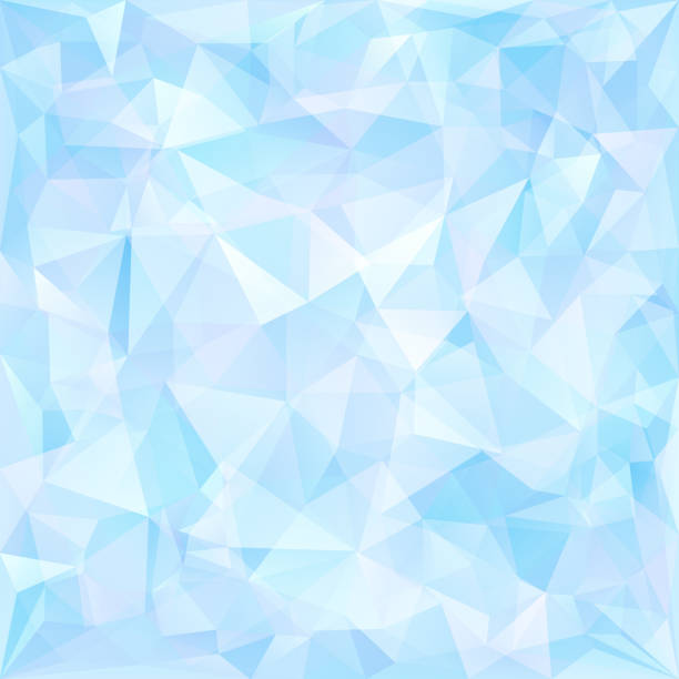stockillustraties, clipart, cartoons en iconen met blue geometric pattern of triangles - kristal