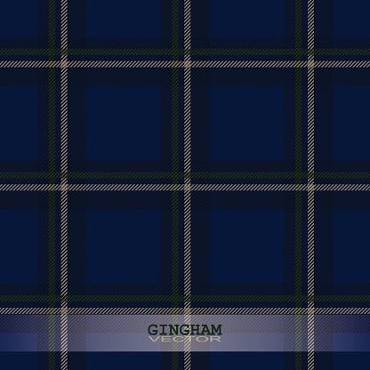 Blue Gingham Background Stock Illustration - Download Image Now - iStock