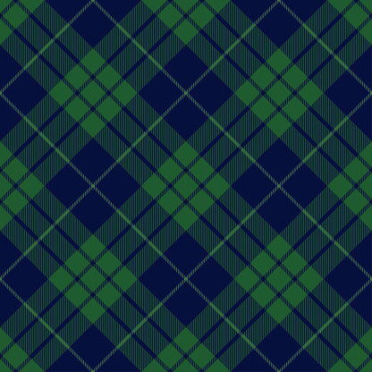 Blue Green Argyle Scottish Tartan Plaid Textile Pattern