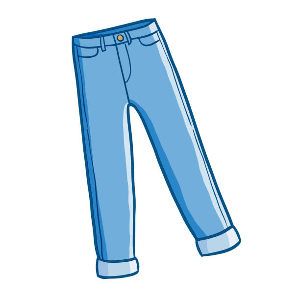 Fold Jeans Illustrations, Royalty-Free Vector Graphics & Clip Art - iStock
