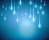Blue Light and Blurred halation colored shooting star background vector