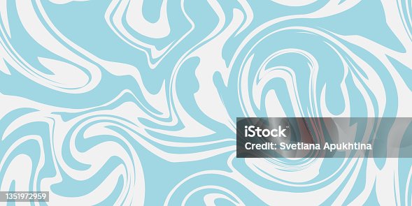 istock Blue marble acrylic seamless pattern, water texture, watercolor marble background. 1351972959