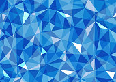 istock Blue polygon geometric pattern background illustration 1317992371