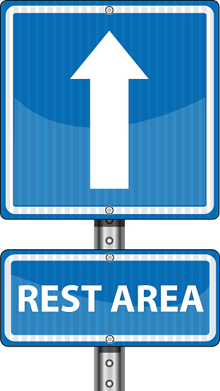 Blue Sign | Rest Area