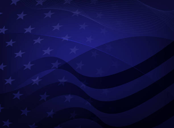 blue stars bg abstract american flag us memorial day background patriotism stock illustrations