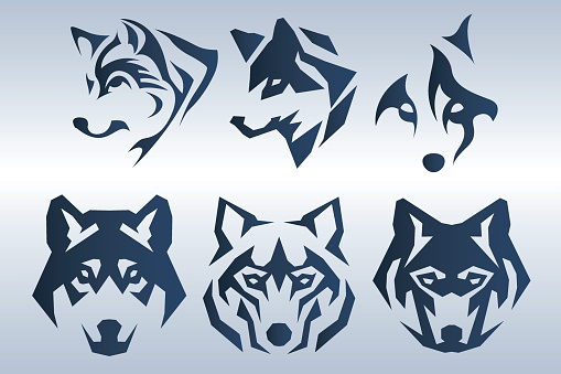Blue wolf logo
