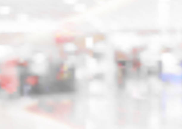Blur inside shopping mall with bokeh light. Vector illustration eps10. Blur inside shopping mall with bokeh light. Vector illustration eps10. office backgrounds stock illustrations