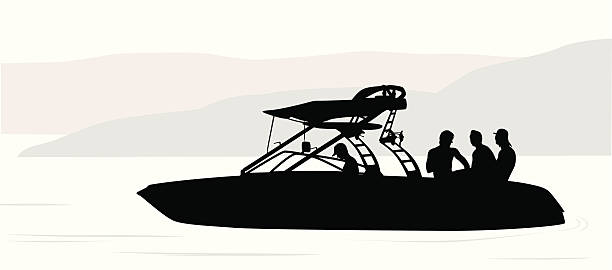 ilustrações de stock, clip art, desenhos animados e ícones de boatingfriends - chalana