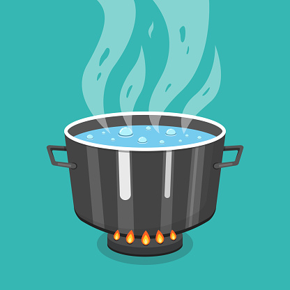 boiling-water-in-pan-cooking-pot-on-stove-with-water-and-steam-flat-vector-id1189132312?b=1&k=6&m=1189132312&s=170667a&w=0&h=  ...