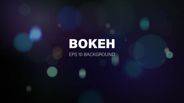 stockillustraties, clipart, cartoons en iconen met bokeh achtergrond - bokeh