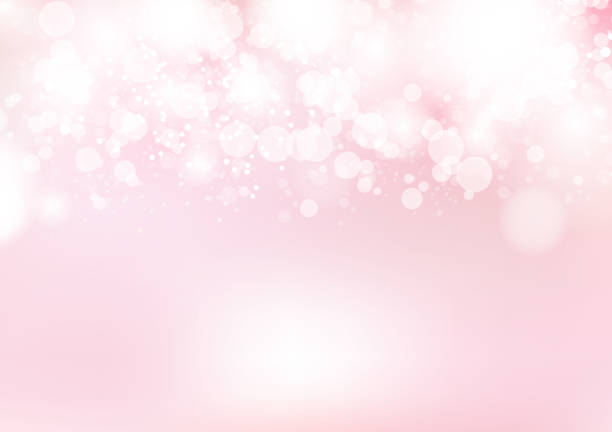 抽象的な背景のボケ味ソフト ピンクの装飾、お祝い、休日パステル豪華なベクトル図 - ピンク色点のイラスト素材／クリップアート素材／マンガ素材／アイコン素材