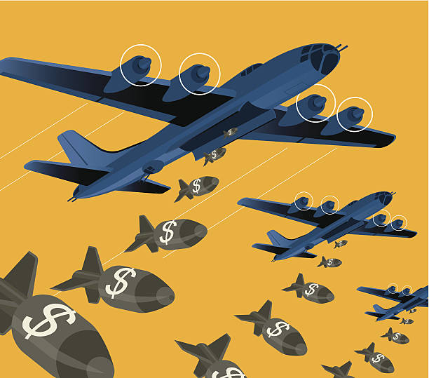 Bomber Bomber Plane rich strike stock illustrations