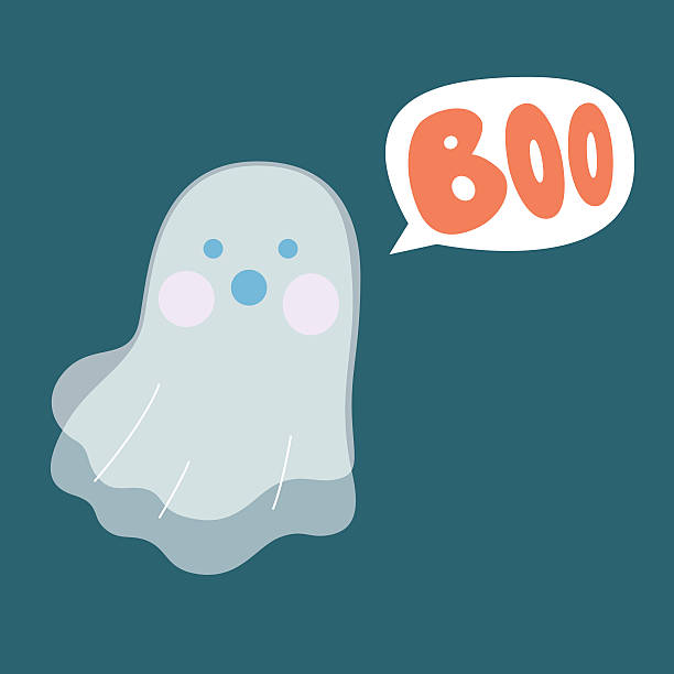 boo ghost - störer stock-grafiken, -clipart, -cartoons und -symbole