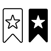 istock Bookmark glyph icon 1077727176
