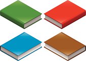 Books laying down in isometric view. The color can very easily be changed. The Illustration contain transparencies and is saved as Illustrator 10 format.