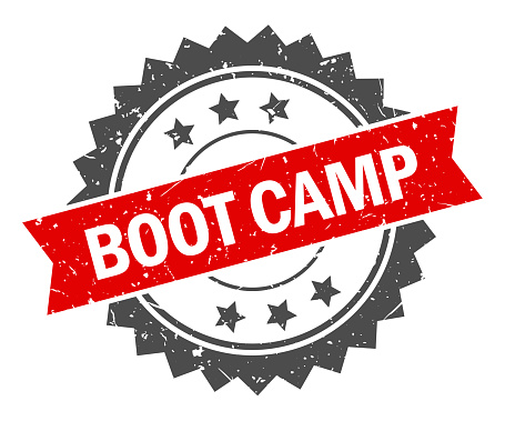 Boot Camp - Stamp, Imprint, Seal Template. Grunge Effect. Vector Stock Illustration