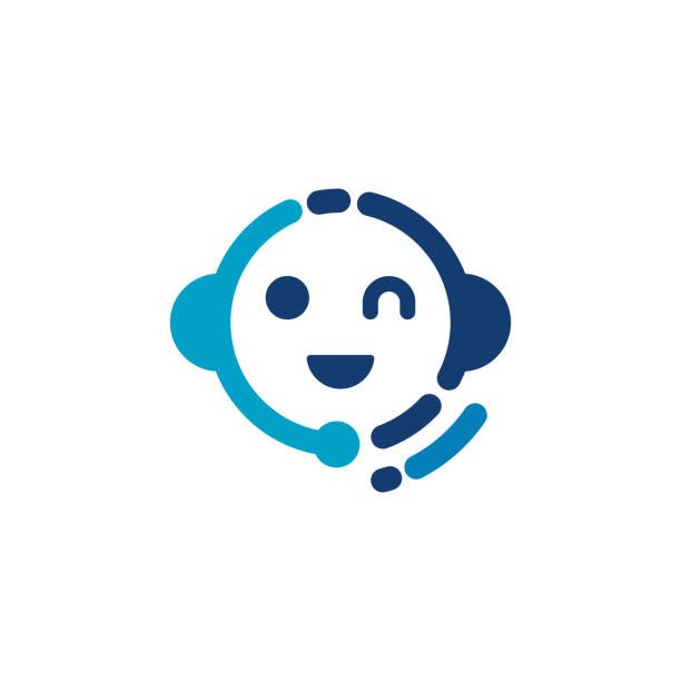 bot customer service icon editable vector icon of automated bot customer service answering machine. chatbot stock illustrations