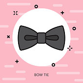 istock Bow Tie Thin Line Prom Icon 1087736254