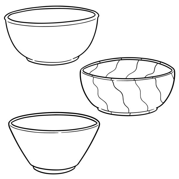 Ceramic Bowl Illustrations, Royalty-Free Vector Graphics & Clip Art
