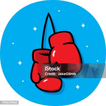 istock Boxing Gloves Doodle 1296239663