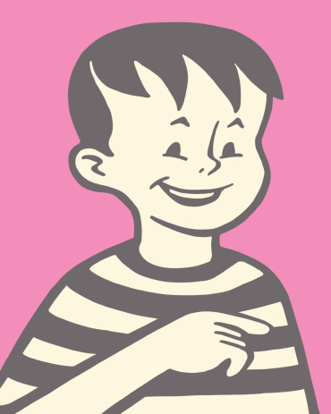 Boy in Striped Shirt