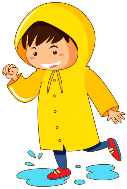 Raincoat White Background Illustrations, Royalty-Free Vector Graphics ...