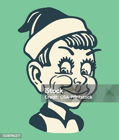 istock Boy Wearing Santa Hat 1328196377