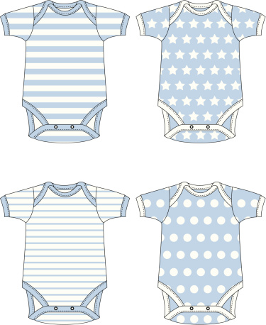 Boys Baby Gro with 4 pattern options
