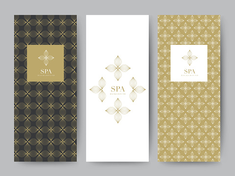 Branding Packageing gold symbol background, logo banner voucher, luxury golden style, vector illustration