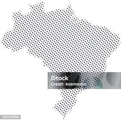 istock Brazil map of dots 1324152964